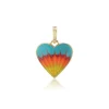 Amour du Soleil Enamel Heart Charm