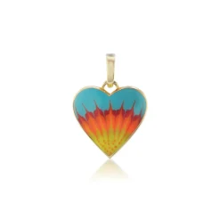 Amour du Soleil Enamel Heart Charm