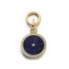 Aventurine and White Diamond Carpe Diem Midnight Sky Pendant in Yellow Gold