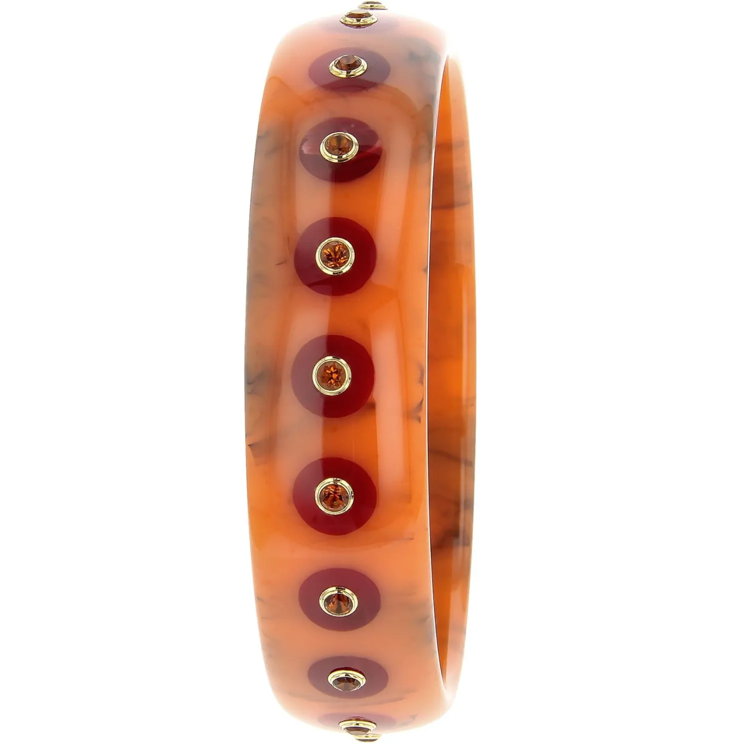 Bakelite Bangle with Citrine