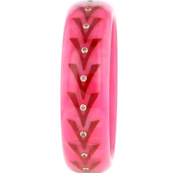 Bakelite Bangle with Rhodolite Garnet