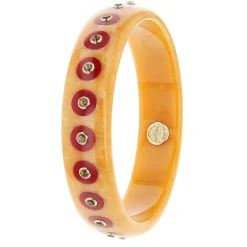 Bakelite Bangle with Smoky Quartz