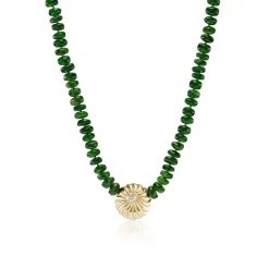 Beaded Diopside Sol Necklace