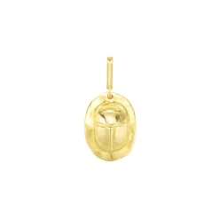 Beetle Medal Charm in Yellow Gold