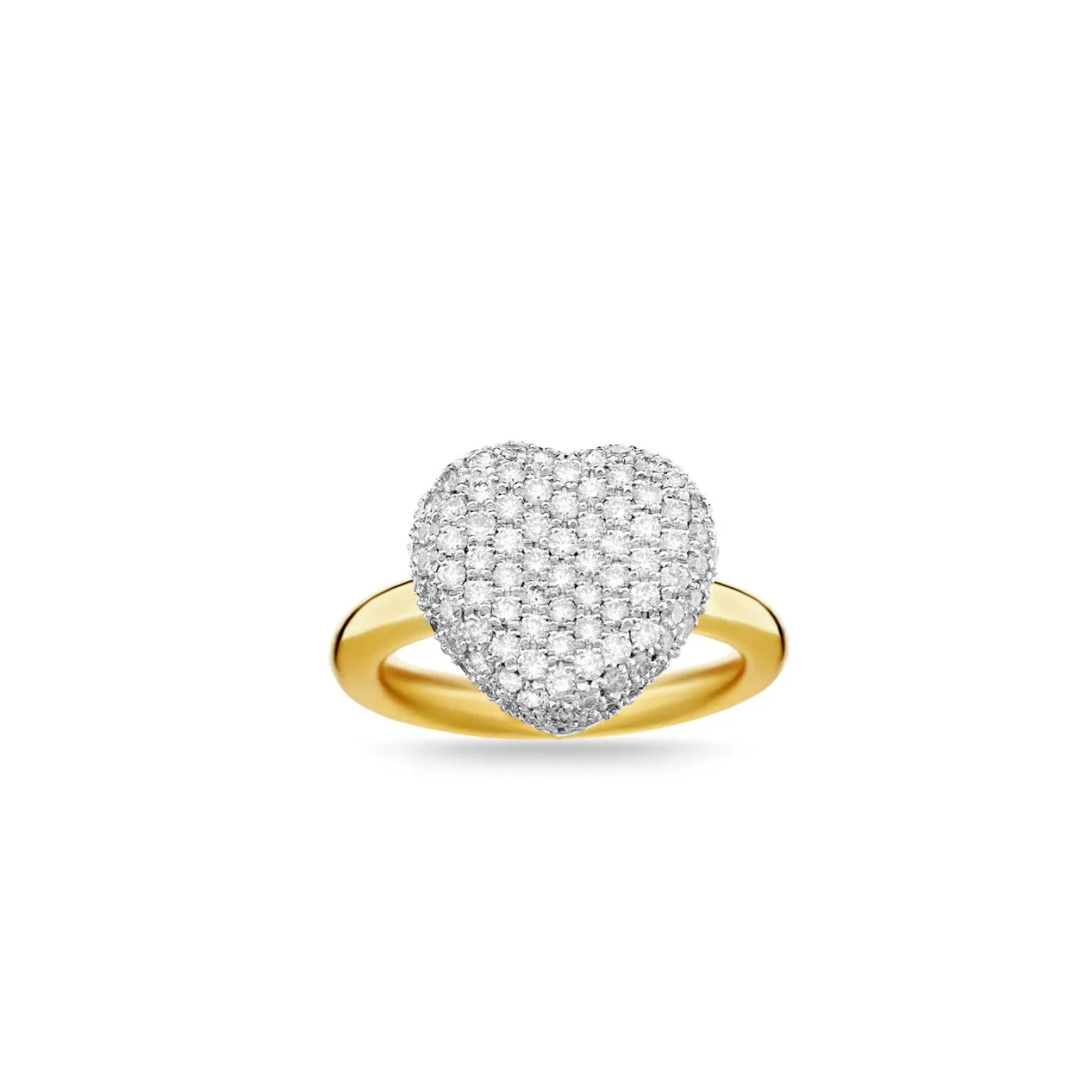 Bella Mini Pavé White Diamond Ring
