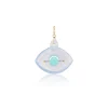 Chalcedony and Chrysoprase Eye Charm