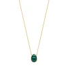 Chalcedony Scarab Small Gola Necklace