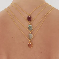 Citrine & Diamond Frog Pendant Necklace