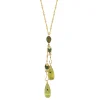 Citrine and Mixed Gemstone Big Catch Necklace in Yellow Gold