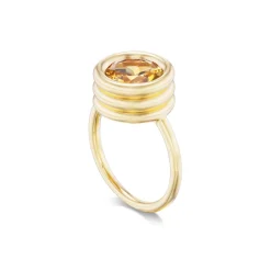 Citrine Grotto Ring in Yellow Gold