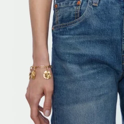 Clover Medal Charm in Yellow Gold