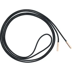 Cording Necklace in Black with Rose Gold