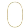 Curb Chain Necklace in Solid Yellow Gold