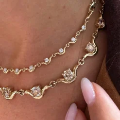 Desert Diamond Louise XL Necklace in Yellow Gold
