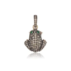 Diamond Frog Charm