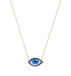Diamond Grand Bleu Necklace in Rose Gold