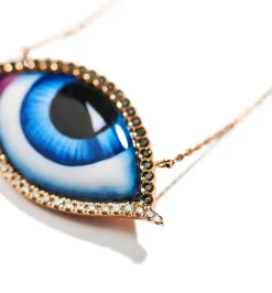 Diamond Grand Bleu Necklace in Rose Gold