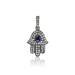 Diamond Hamsa Charm
