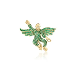Emerald Flying Monkey Charm