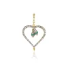 Emerald Miracle Love Charm in Yellow Gold