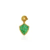 Emerald Pavé Shield Charm