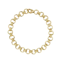 Everett Link Bracelet in Yellow Gold