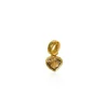 Fancy Color Heart Diamond in Bezel Charm