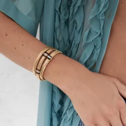 Feelings Baguette Diamond Cuff Bracelet