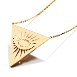 Isida Petit Vert Necklace in Plain Yellow Gold