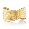 La Ola Wave Cuff in Yellow Gold