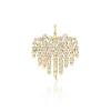 Large Diamond Fringe Charm