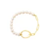 Lien Perles Bracelet in Yellow Gold