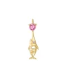 Love Fish Charm Pink Sapphire
