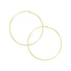 Maxi Dayal Hoop Earrings in Yellow Gold