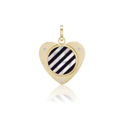 Ora Midnight in Venice Heart Charm