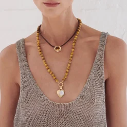 Ora Silk Heart Charm