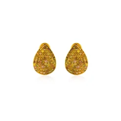 Pavé Diamond Teardrop Stud Earrings