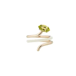 Peridot & Panna Long Vine Ring