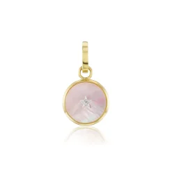 Pink Mother of Pearl Ora Mini Charm