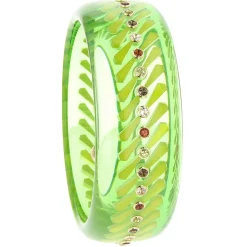 Prystal Bangle with Citrine, Mozambique Garnet and White Topaz