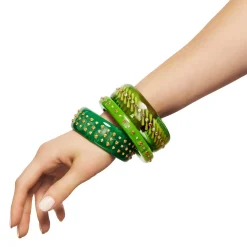 Prystal Bangle with Citrine, Mozambique Garnet and White Topaz