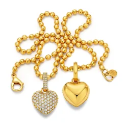 Puffy Heart Diamond Pendant