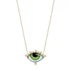 Russe Grand Vert Eye Necklace in Yellow Gold
