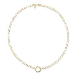 Sardinia Chain with Charm Clasp in Yellow Gold
