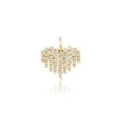Small Diamond Fringe Charm