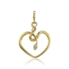 Snake Heart Charm