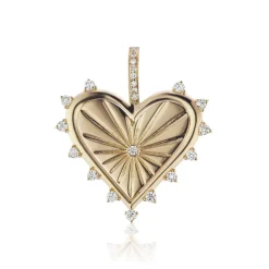 Spiked Heart Charm
