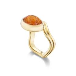 Sunstone Curve Aurora Ring