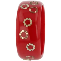 Thick Red Bakelite Bracelet