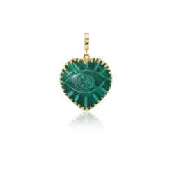 Tina Malachite Charm